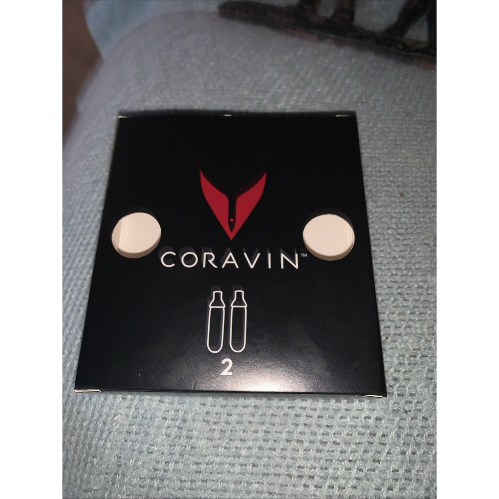 Coravin Pure Capsules Pack of 2 Argon Gas Cartridges for Wine Bottle Opener 6.5g